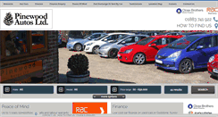 Desktop Screenshot of pinewoodautos.co.uk