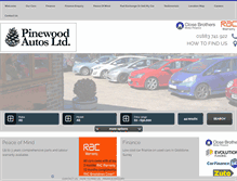 Tablet Screenshot of pinewoodautos.co.uk